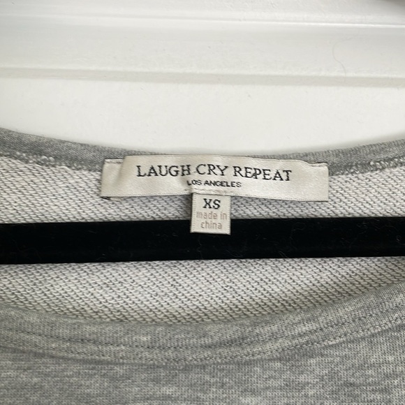 LaughCryRepeat silk heart terry top - Picture 3 of 8
